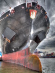 Container vessel Elbe Hamburg Germany Container vessel Elbe Hamburg Germany