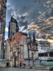 St. Nicolai church ruin Hamburg Germany St. Nicolai church ruin Hamburg Germany