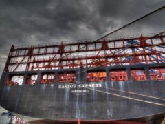 Container vessel Elbe Hamburg Germany Container vessel Elbe Hamburg Germany