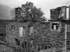 This picture shows a ruin of a building in Cevio, Valle Maggia, Ticcino, Switzerland This picture shows a ruin of a building in Cevio, Valle Maggia, Ticcino, Switzerland