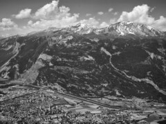 This picture shows a view from Fürhörnli to Chur and Calanda in Graubünden Switzerland This picture shows a view from Fürhörnli to Chur and Calanda in Graubünden Switzerland